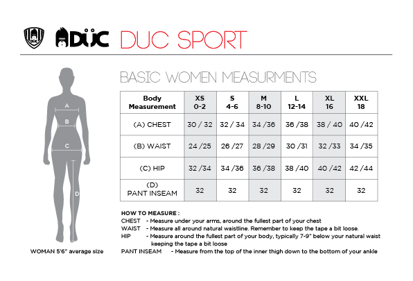 Dunlop Polo Shirt Size Chart