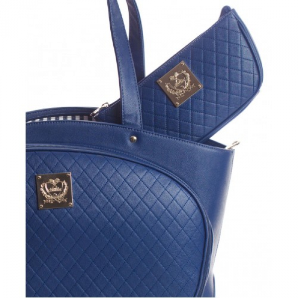 Court Couture Cassanova Tennis Bag (Quilted Navy) Do It Tennis
