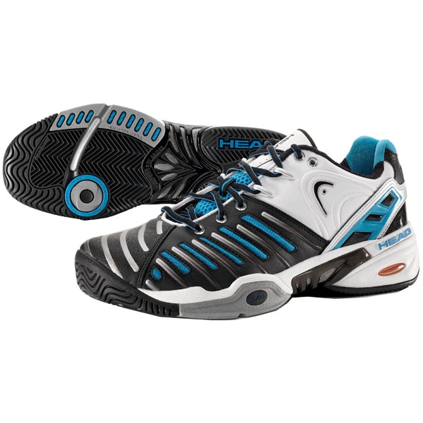 Head Men�s Prestige Pro II Tennis Shoes (White/Black/Blue