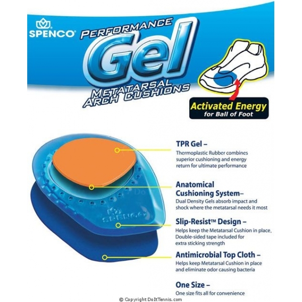 Spenco Performance Gel Ball of Foot Cushions from Do It Tennis