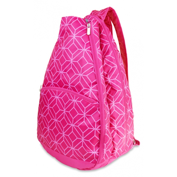 All For Color Pink Geo Gem Tennis Backpack Do It Tennis