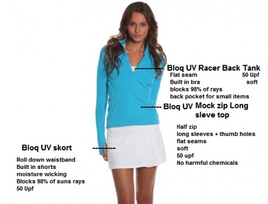Bloq UV Tennis Apparel