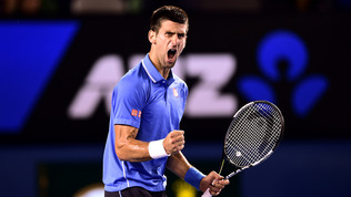 Djokovic Tennis Shirt: Blue - AusOpen 2015