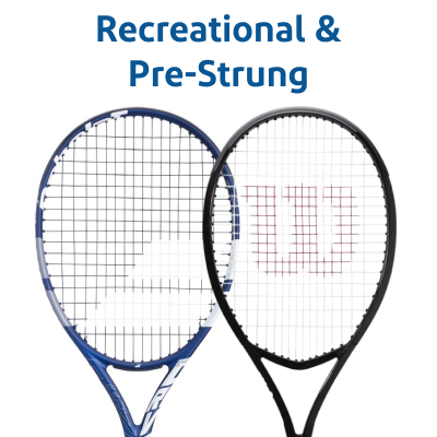 Adult Recreational & Pre-Strung Tennis Racquets