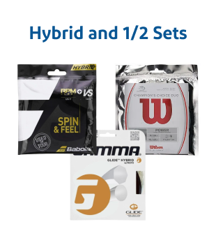 Hybrid and 1/2 Sets Tennis String