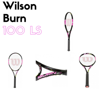 The Fiery Hot Wilson Burn 100LS Tennis Racquet - Pink!