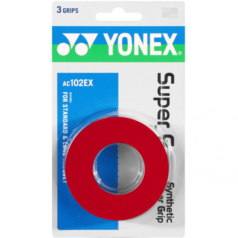 Yonex Super Grap 3-Pack (Red)