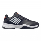 K-Swiss Men’s Court Express Tennis Shoes (Jet Black/White/Spicy Orange) -