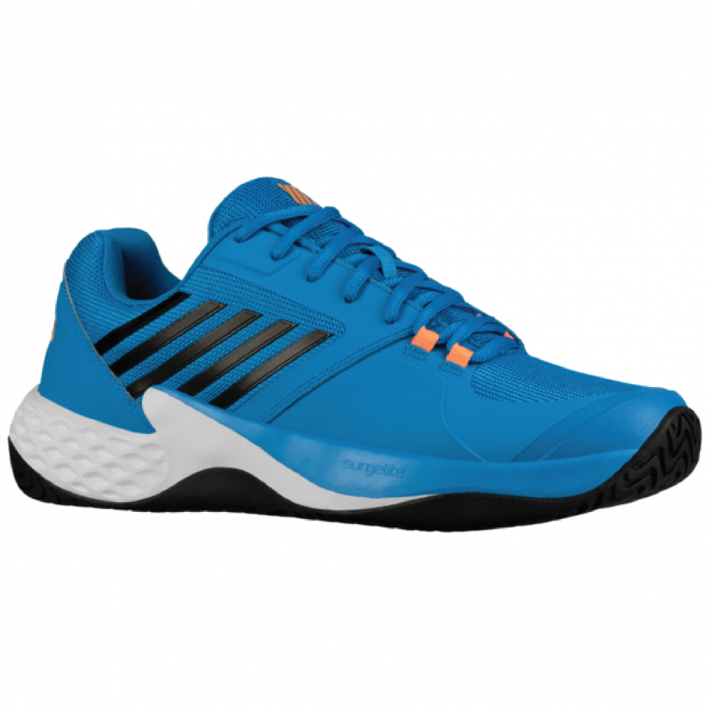 KSwiss Men's Aero Court Tennis Shoes (Brilliant Blue/Neon Orange)