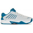 K-Swiss Men’s Hypercourt Express 2 Tennis Shoes (Brilliant White/Celestial Blue) -