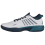 06615-141 K-Swiss Men's Hypercourt Supreme Tennis Shoes (White/Reflecting Pond/Colonial Blue) - Left