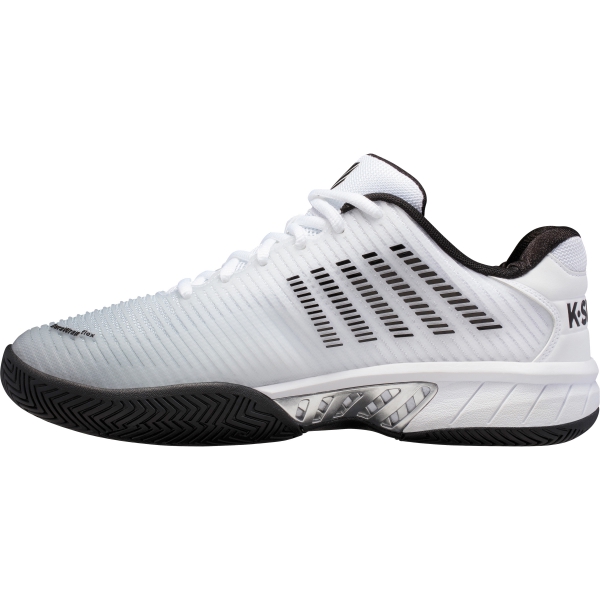 KSwiss Men's Hypercourt Express 2 2E Wide Tennis Shoes, White/Highrise