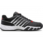 K-Swiss Men’s Bigshot Light 4 Tennis Shoes (Black/White/Poppy Red) -