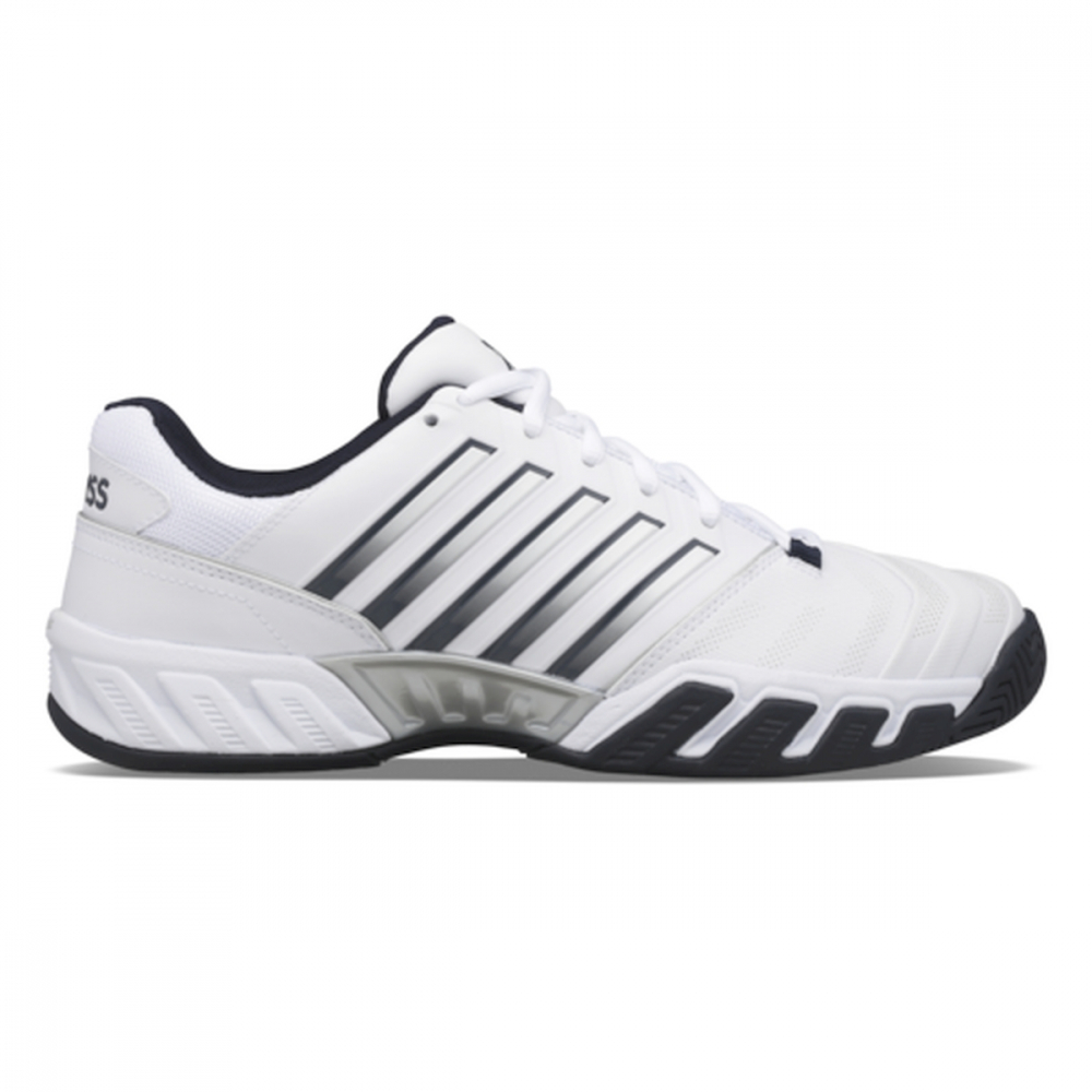 06989-177 K-Swiss Men's Bigshot Light 4 Tennis Shoes White-Peacoat-Silver