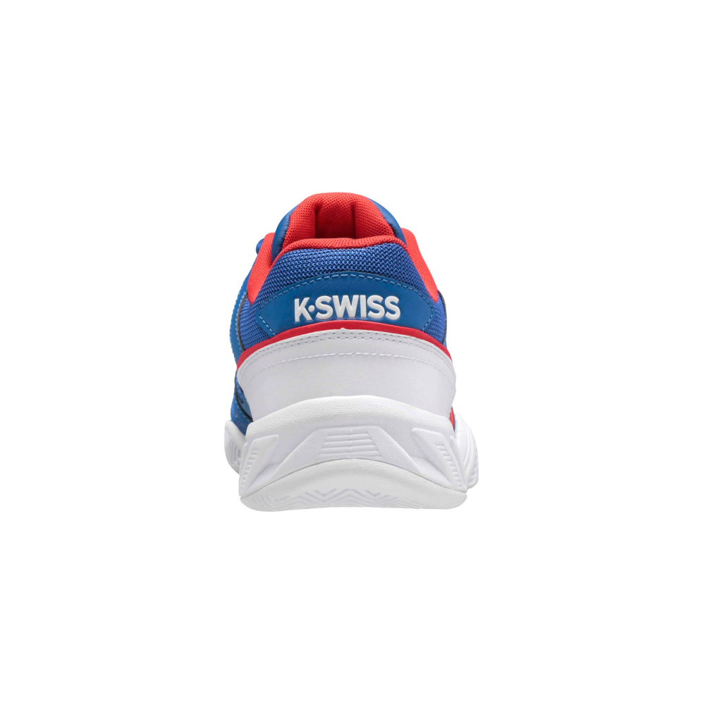 06989-444 K-Swiss Men's Bigshot Light 4 Tennis Shoes (Classic Blue/White/Berry Red) - Heel