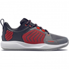 K-Swiss Men’s Ultrashot Team Tennis Shoes (Steel Gray/Jet Black/Spicy Orange) -