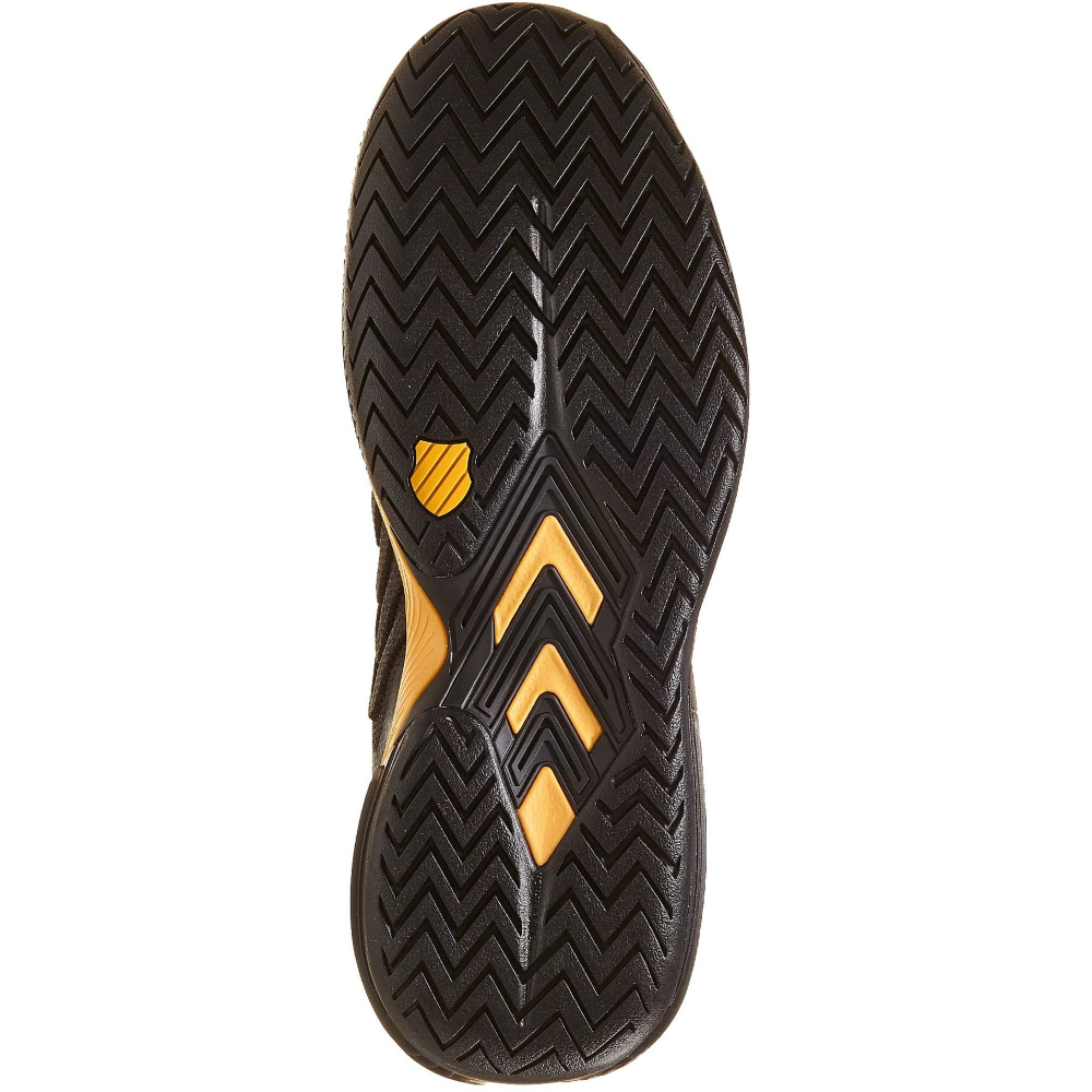08415-071 K-Swiss Men's Ultrashot 3 Herringbone Bottom Clay Court Tennis Shoes (Moonless Night/Amber Yellow)