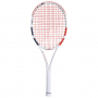 101400-323-Red-CSC Babolat Pure Strike 100 Tennis Racquet (3rd Gen) strung w Red SG Spiraltek Syn Gut String