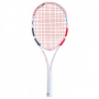 101404-323-Red-CSC Babolat Pure Strike 18x20 Tennis Racquet (3rd Gen) strung w Red SG Spiraltek Syn Gut String