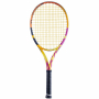 101455-352-Yellow-CSC Babolat Pure Aero Rafa Tennis Racquet strung w Yellow SG Spiraltek Syn Gut String