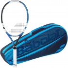 Babolat Drive Max 110 + Blue Club Bag Tennis Starter Bundle -