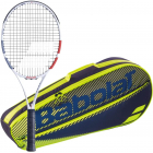 Babolat Evo Strike + Yellow Club Bag Tennis Starter Bundle -