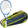 102432-751202-142-BNDL Babolat Evo Drive Lite + Yellow Club Bag Tennis Starter Bundle