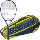Babolat Evo Drive 115 + Yellow Club Bag Tennis Starter Bundle -