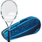 Babolat Evo Drive Lite W + Blue Club Bag Tennis Starter Bundle -