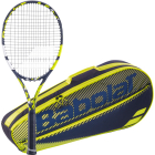 Babolat Evo Aero (Yellow) + Yellow Club Bag Tennis Starter Bundle -