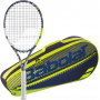 102518-3R-BNDL-YLW Babolat Evo Aero Lite + Yellow Club Bag Tennis Starter Bundle (Yellow)