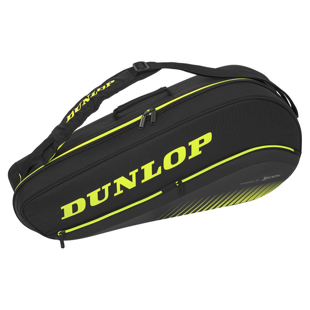 Dunlop SX Performance 3 Racket Tennis Bag (Black/Yellow)