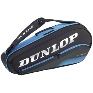 10304002 Dunlop FX Performance 3 Racquet Thermo Tennis Bag (Black/Blue)