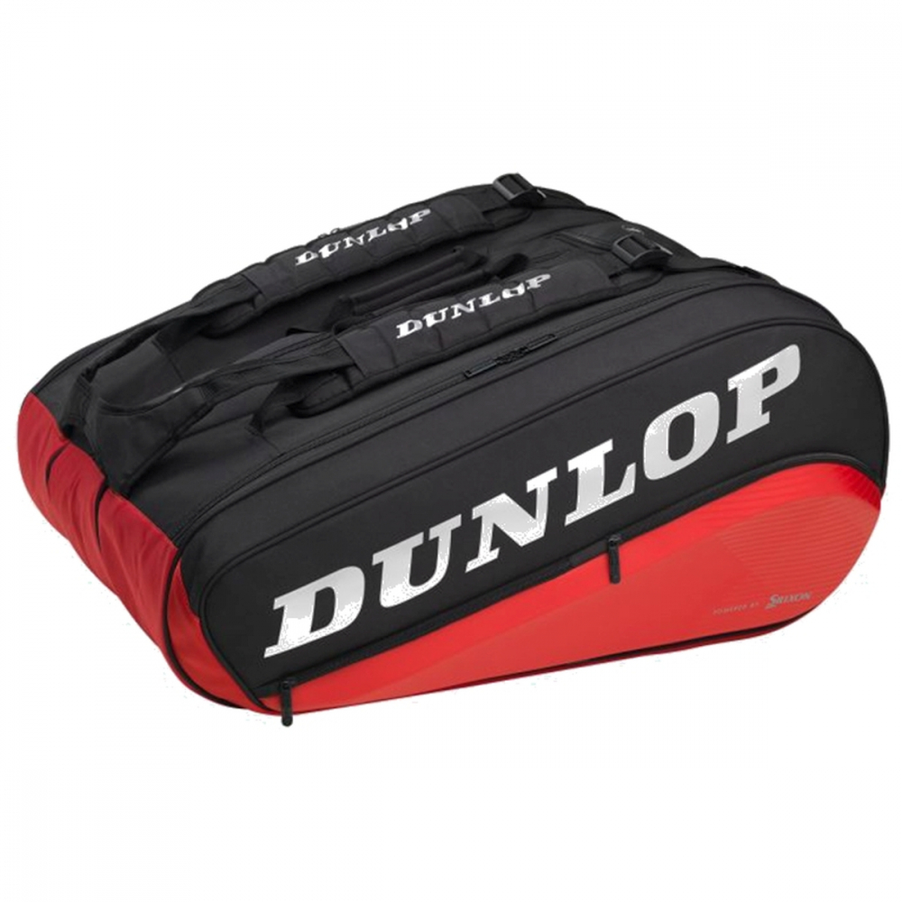 10312710 Dunlop CX Performance 12 Racquet Thermo Tennis Bag (Black/Red)
