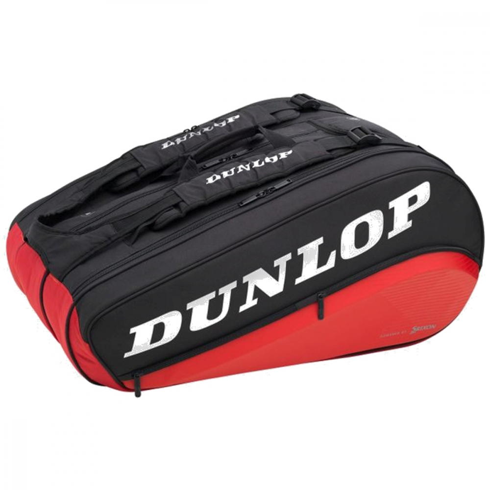 10312713 Dunlop CX Performance 8 Racquet Thermo Tennis Bag (Black/Red)