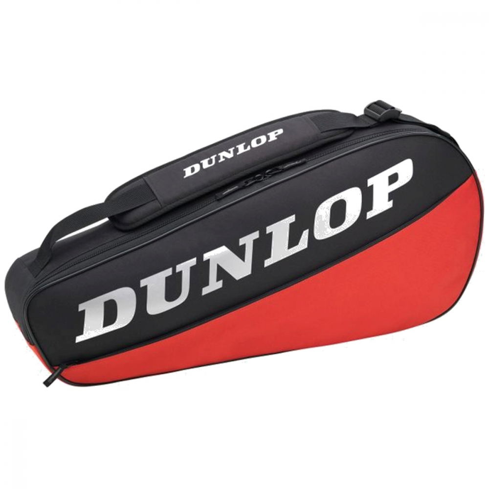 10312731 Dunlop CX Club 3 Racquet Tennis Bag (Black/Red)
