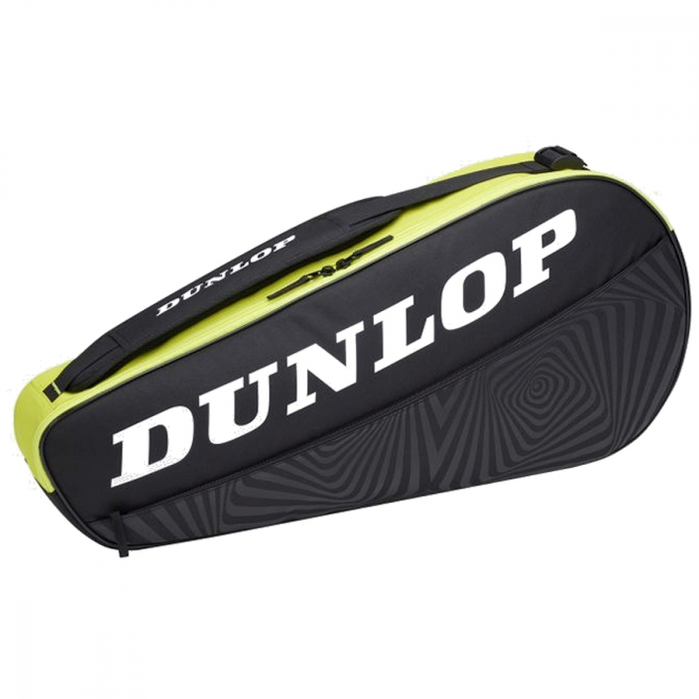 10325363 Dunlop SX Club 3 Racquet Tennis Bag (Black/Yellow)