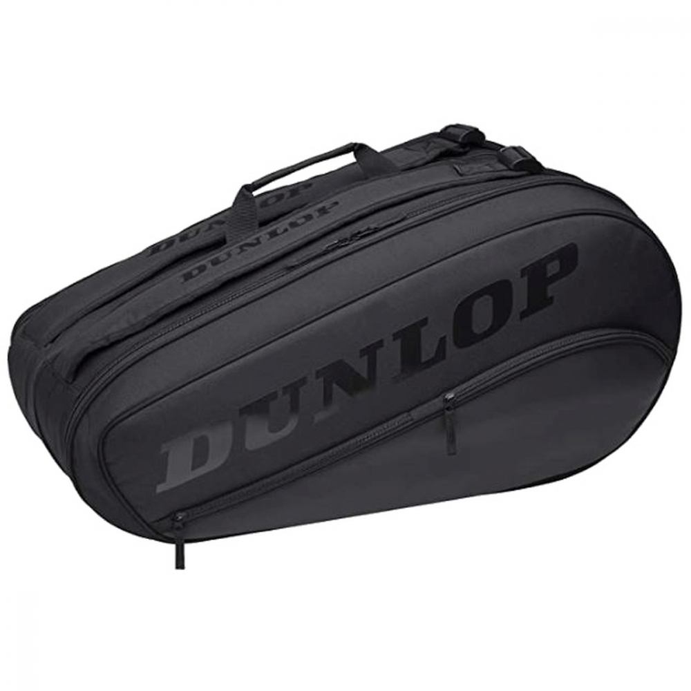10325919 Dunlop Team 8 Racquet Thermo Tennis Bag (Black/Black)