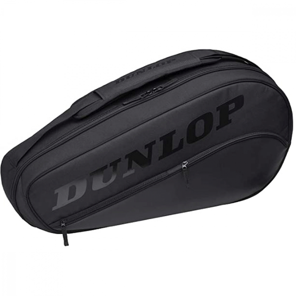 10325920 Dunlop Team 3 Racquet Thermo Tennis Bag (Black/Black)