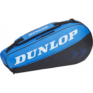 10337126 Dunlop FX Club 3 Racquet Tennis Bag (Black/Blue)