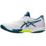 1041A182-102 Asics Men's Solution Speed FF 2 Tennis Shoes (White/Restful Teal) - Left