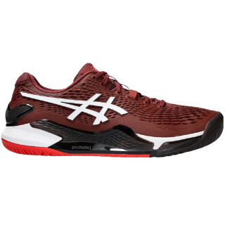 1041A330-600 Asics Men's Gel-Resolution 9 Tennis Shoes (Antique Red/White)