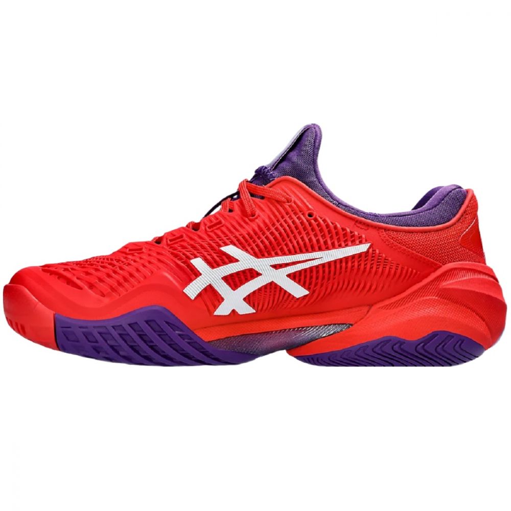 1041A361-600 Asics Men's Court FF 3 Tennis Shoes (Classic Red/White) - Left