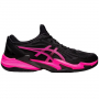 1041A370-001 Asics Men's Court FF 3 Tennis Shoes (Black/Hot Pink)