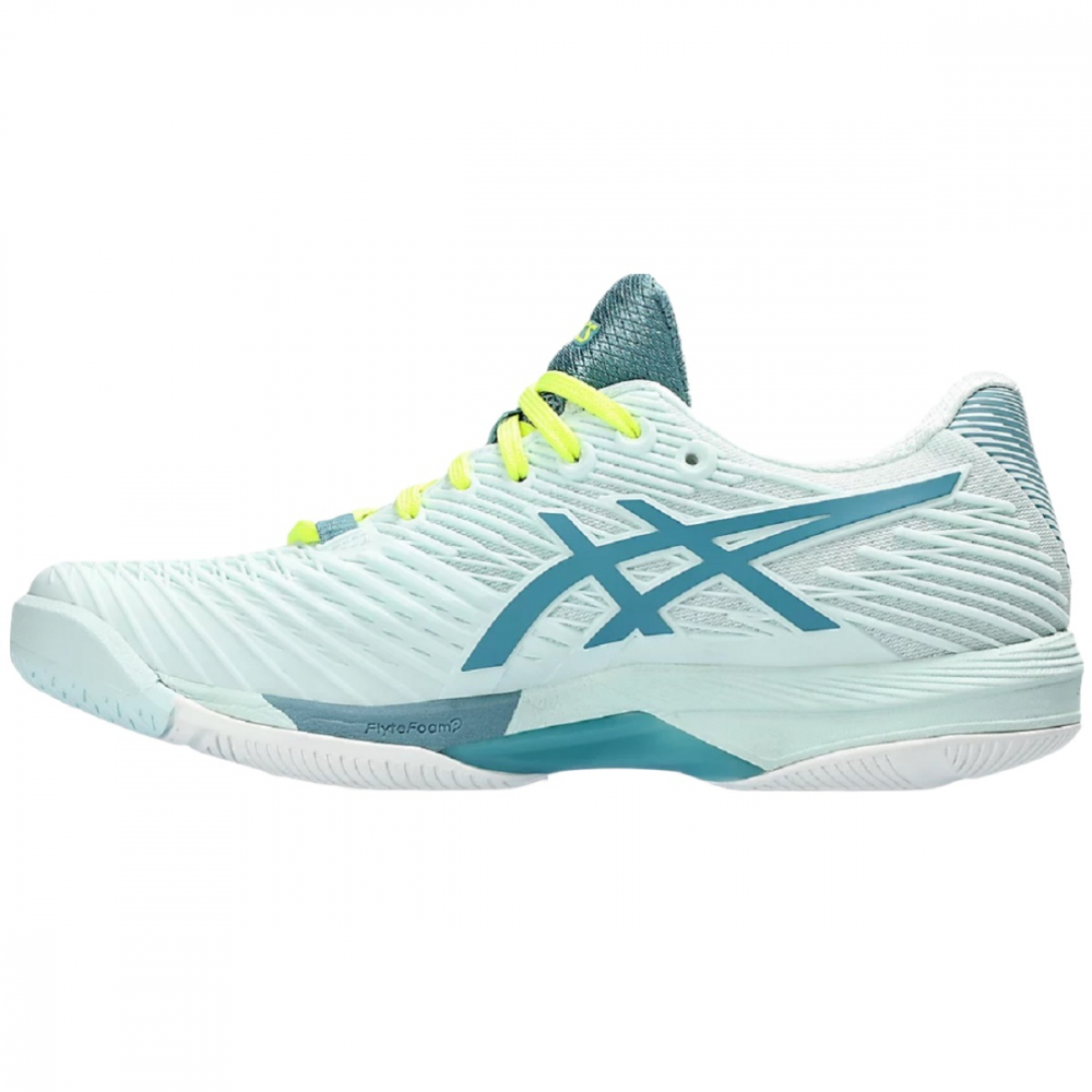 1042A136-405 Asics Women's Solution Speed FF 2 Tennis Shoes (Soothing Sea/Gris Blue) - Left