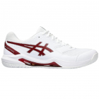 Asics Men’s Gel-Dedicate 8 Tennis Shoes (White/Antique Red) -