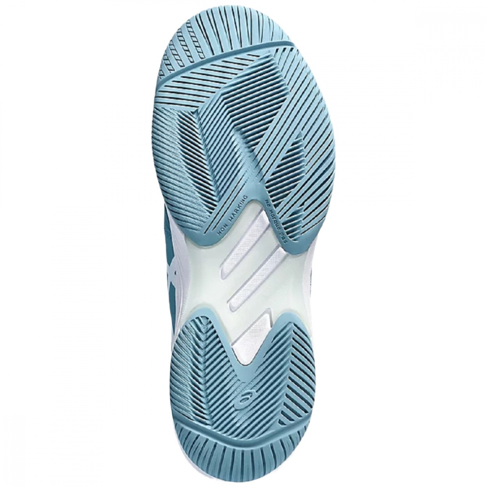 1042A197-402 Asics Women's Solution Swift FF Tennis Shoes (Gris Blue/White) - Sole