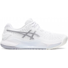 Asics Women’s Gel-Resolution 9 Tennis Shoes (White/Pure Silver) -