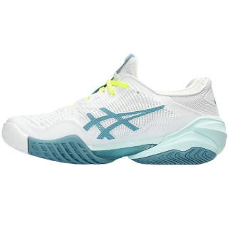 1042A220-102 Asics Women's Court FF 3 Tennis Shoes (White/Soothing Sea)