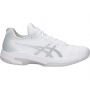 Asics Women's Solution Speed FF Tennis Shoes (White/Silver)